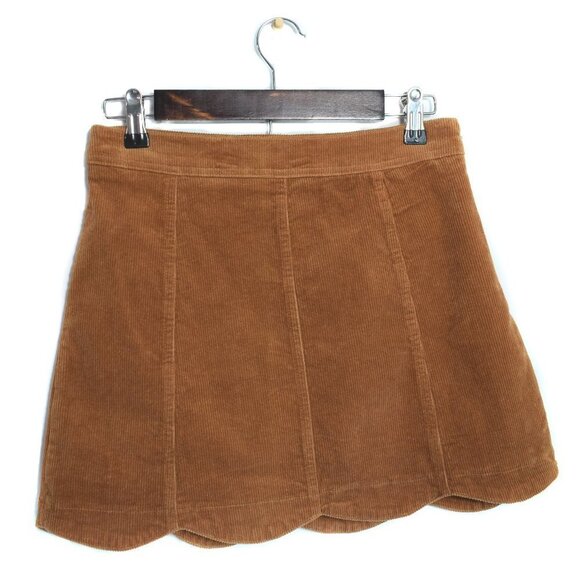 Altar’d State Sophia Brown Corduroy Skirt Size Small - Picture 2 of 6